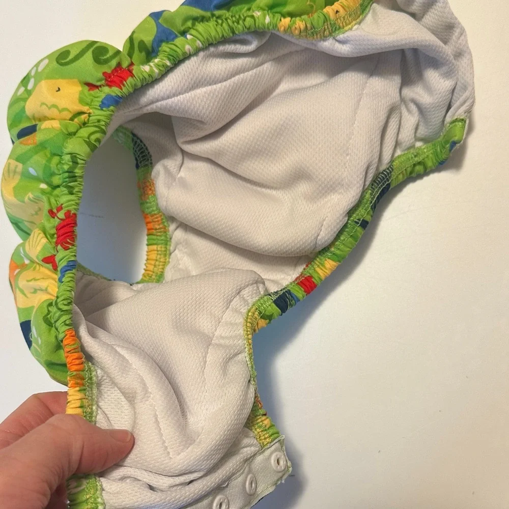 i play. Green and Blue Kids Swim Diaper